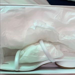 Maison Margiela tabi white sandals